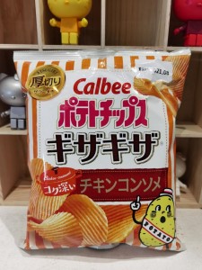 Calbee卡樂B～厚切波浪薯片-微辣雞湯味