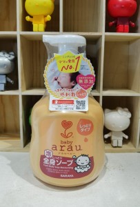 日本Saraya Arau Baby - 嬰兒泡沫潤肌沐浴露