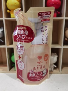 日本Saraya Arau Baby - 嬰兒泡沫潤肌沐浴露(補充裝)